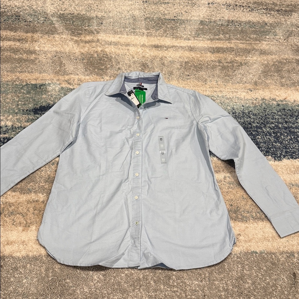 Womens Tommy Hilfiger Sky Blue Classic Shirt. NWT